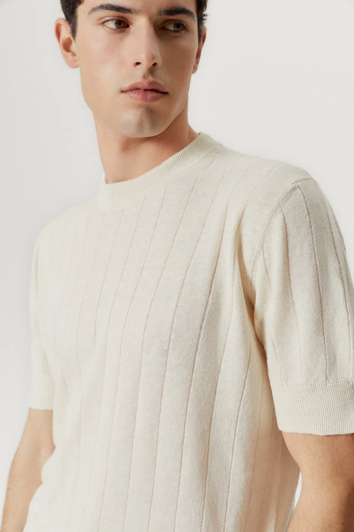 T-shirt Vintage in Lino Cotone