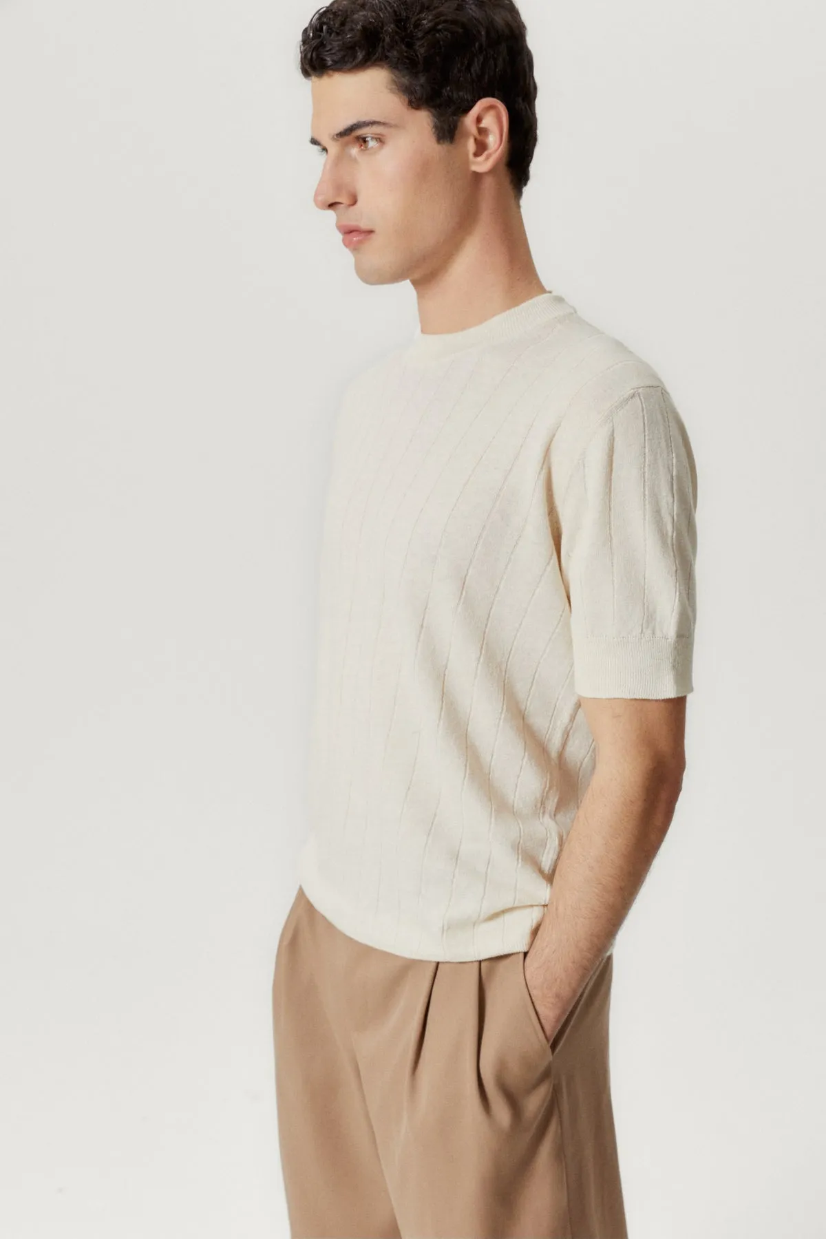 T-shirt Vintage in Lino Cotone