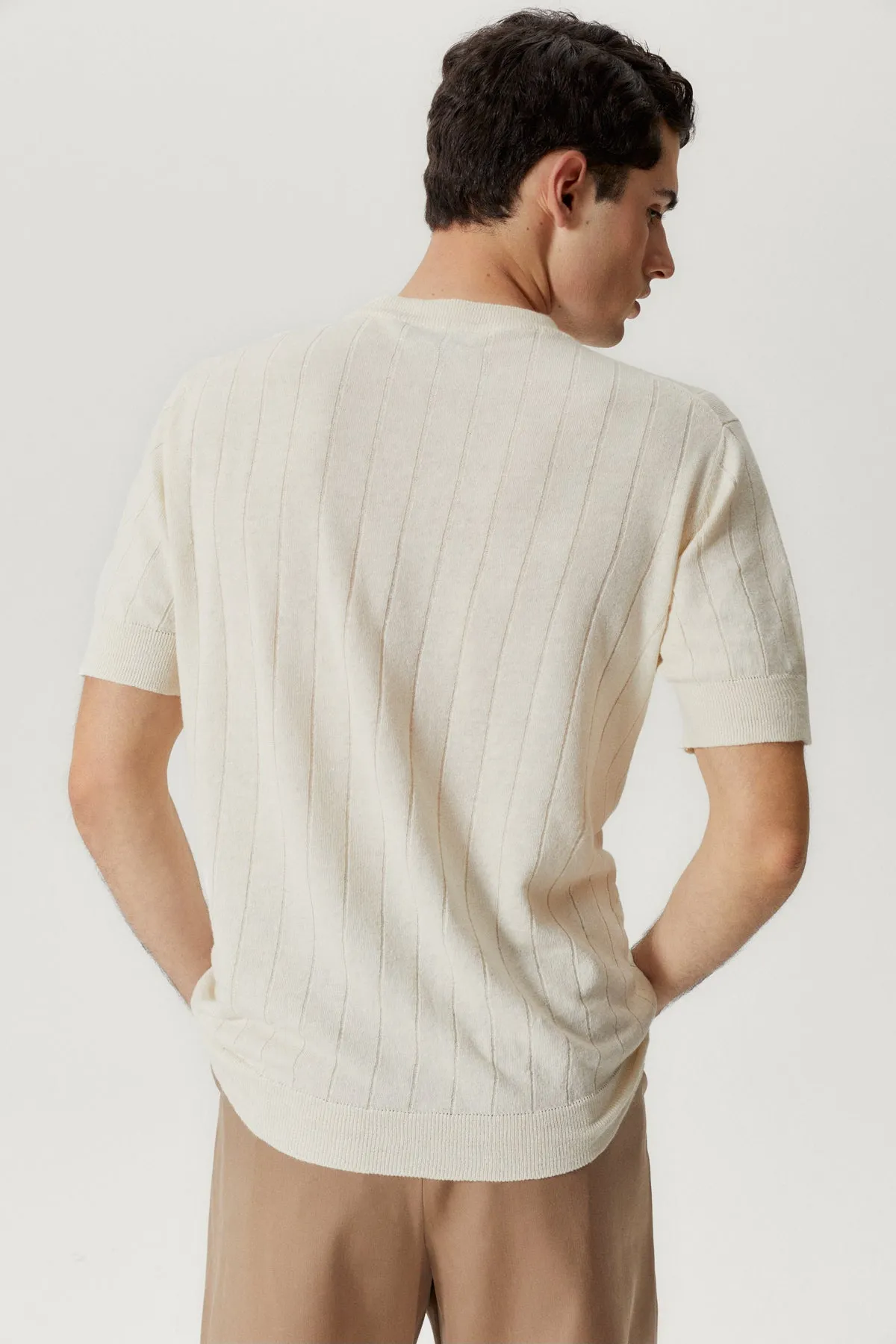 T-shirt Vintage in Lino Cotone