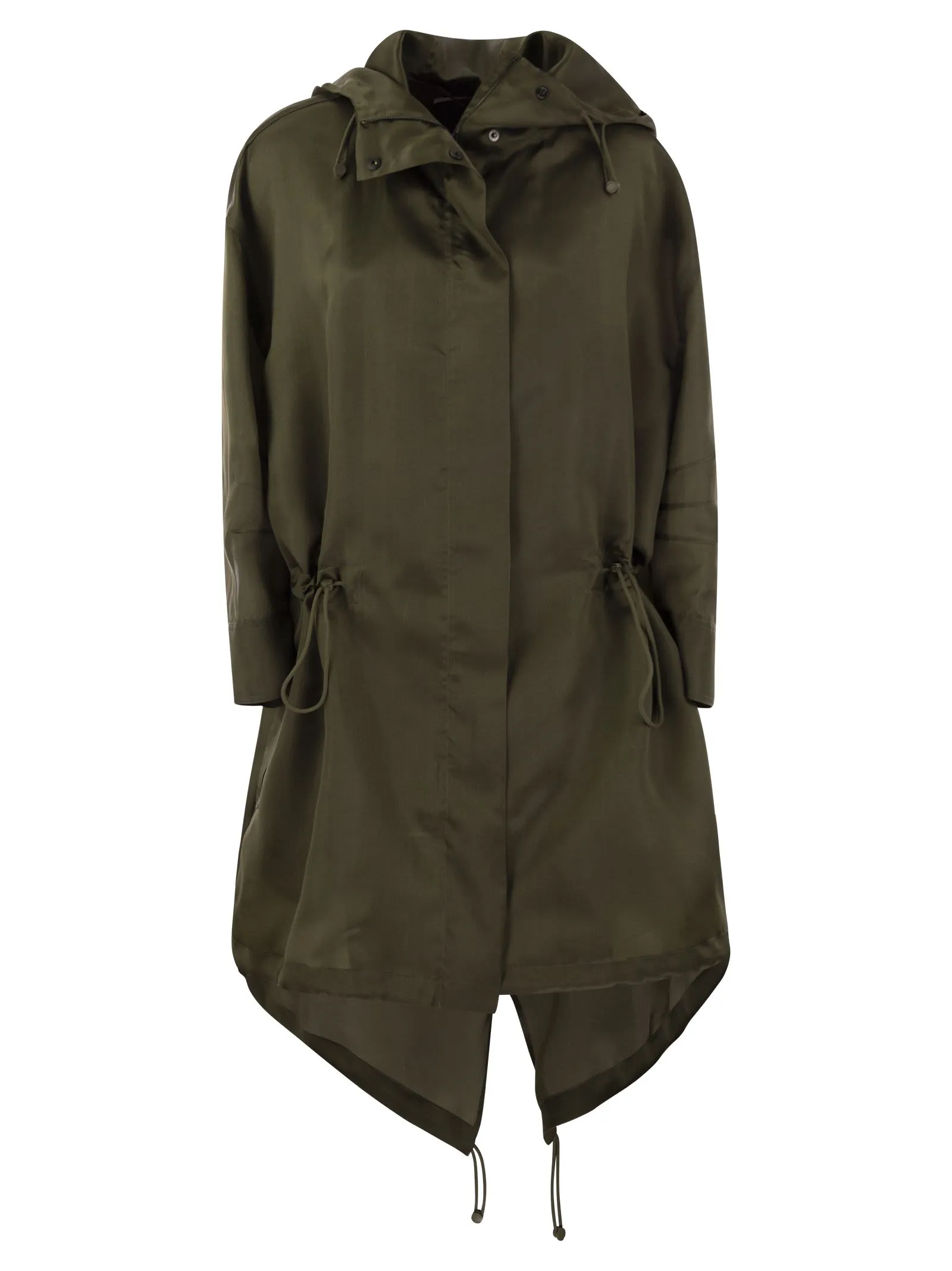 TAMBUTO – Silk organza oversize parka