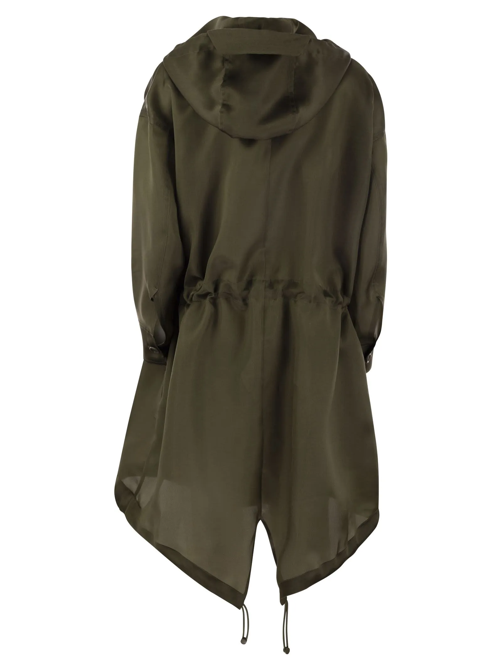 TAMBUTO – Silk organza oversize parka