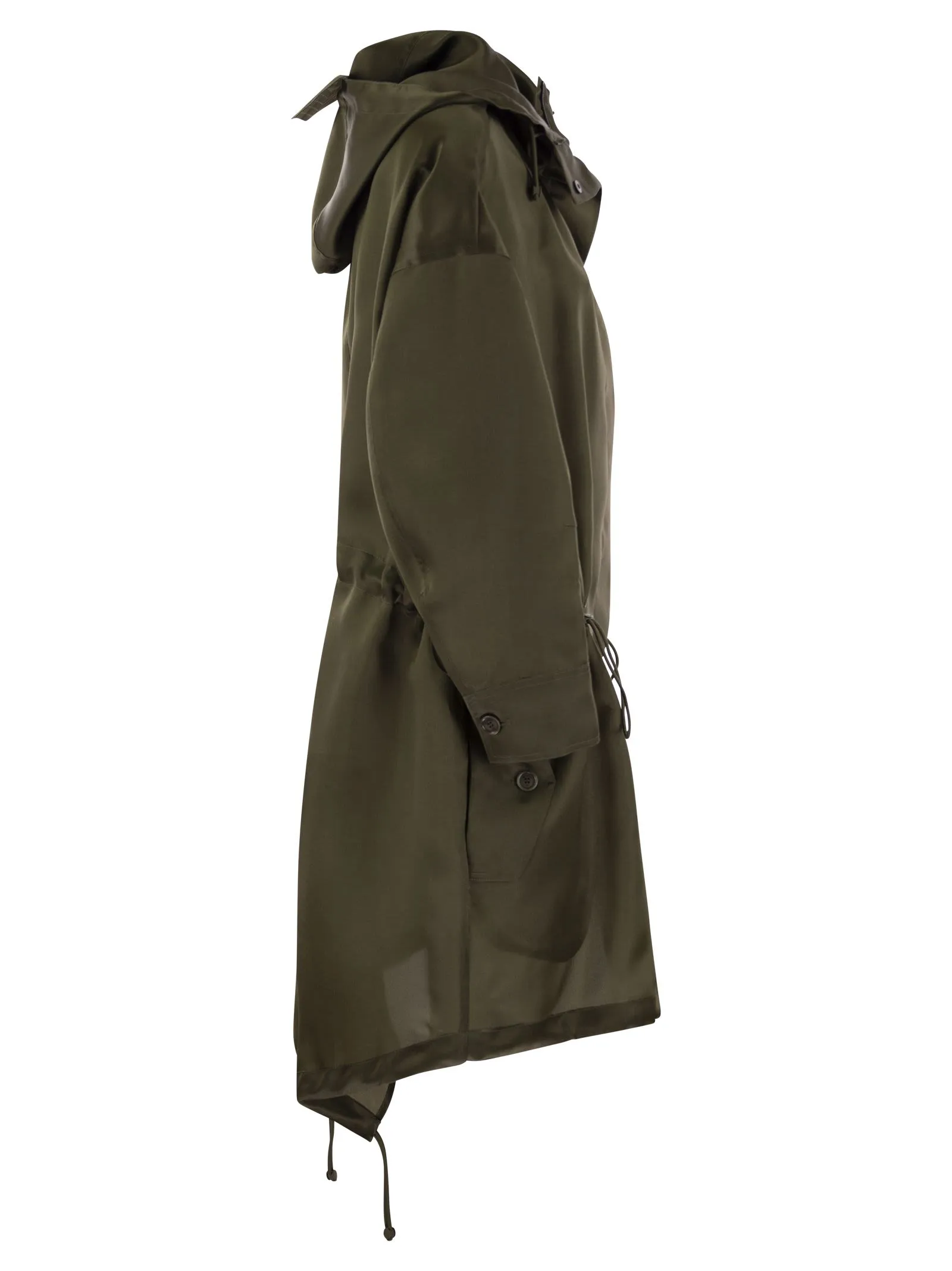 TAMBUTO – Silk organza oversize parka