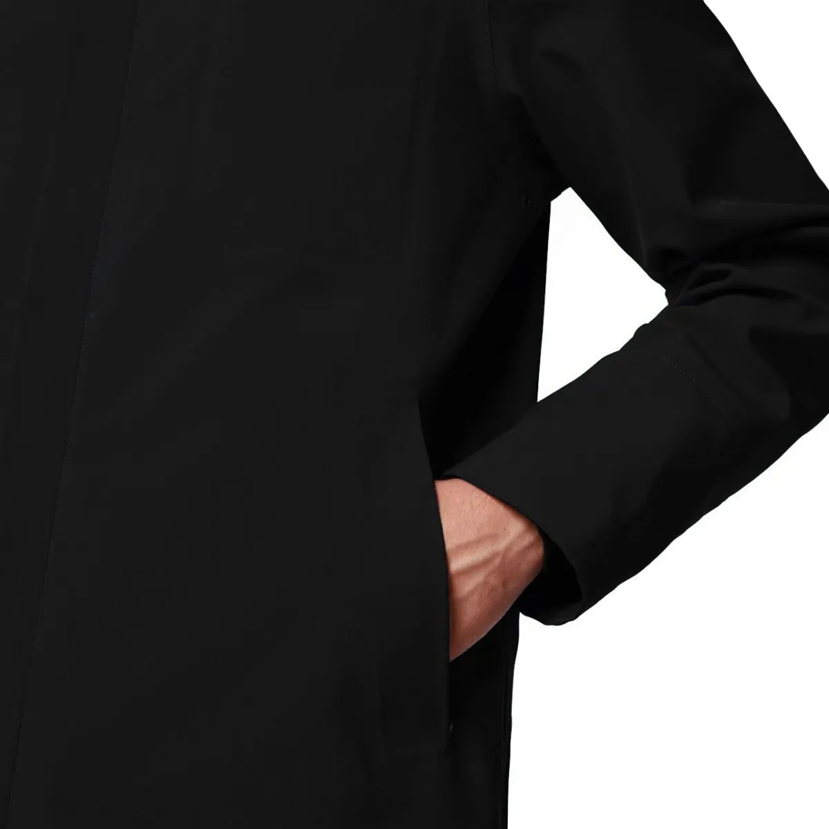 Thomas Bonded Parka, Nero