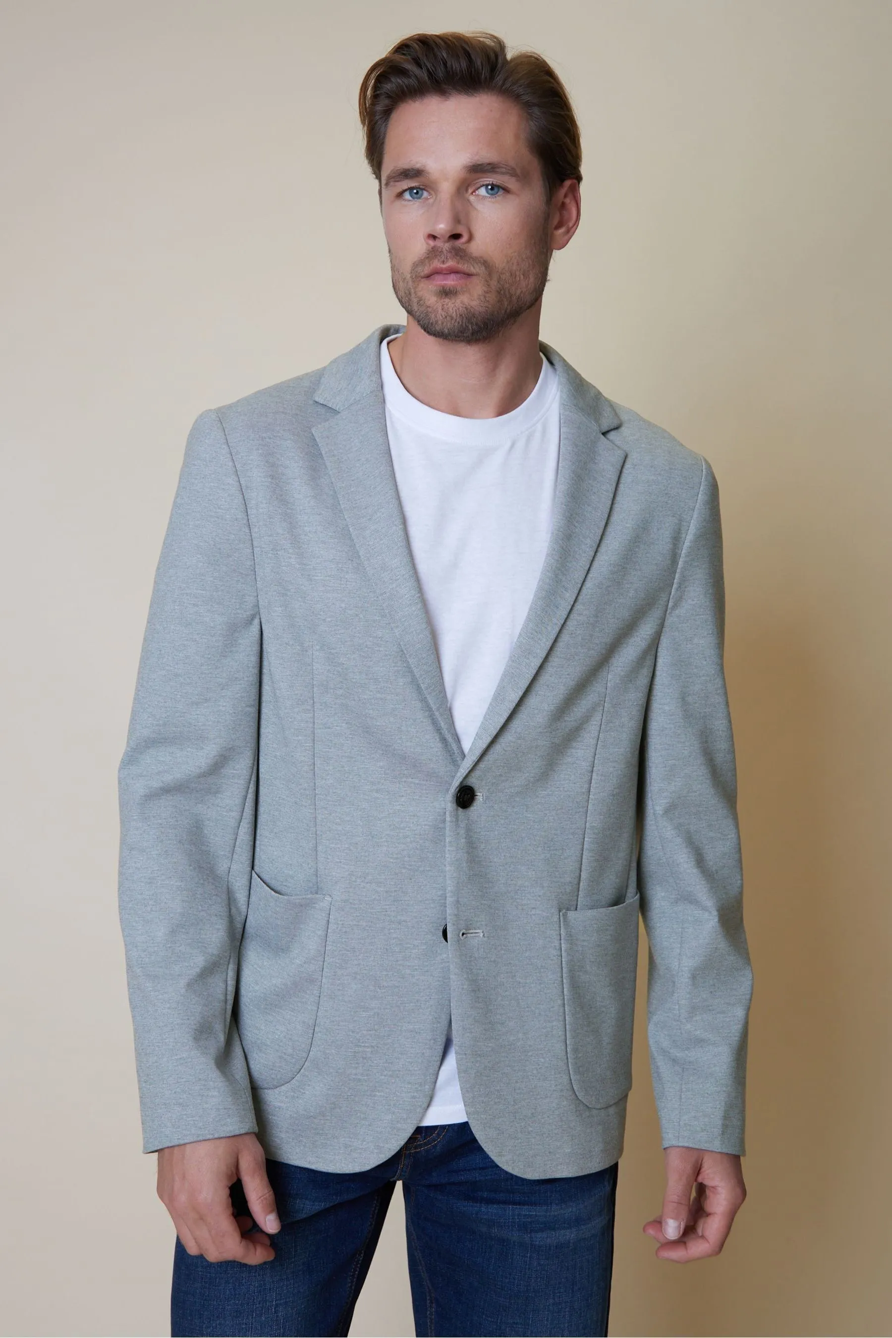 Threadbare Luxe - Blazer monopetto in jersey