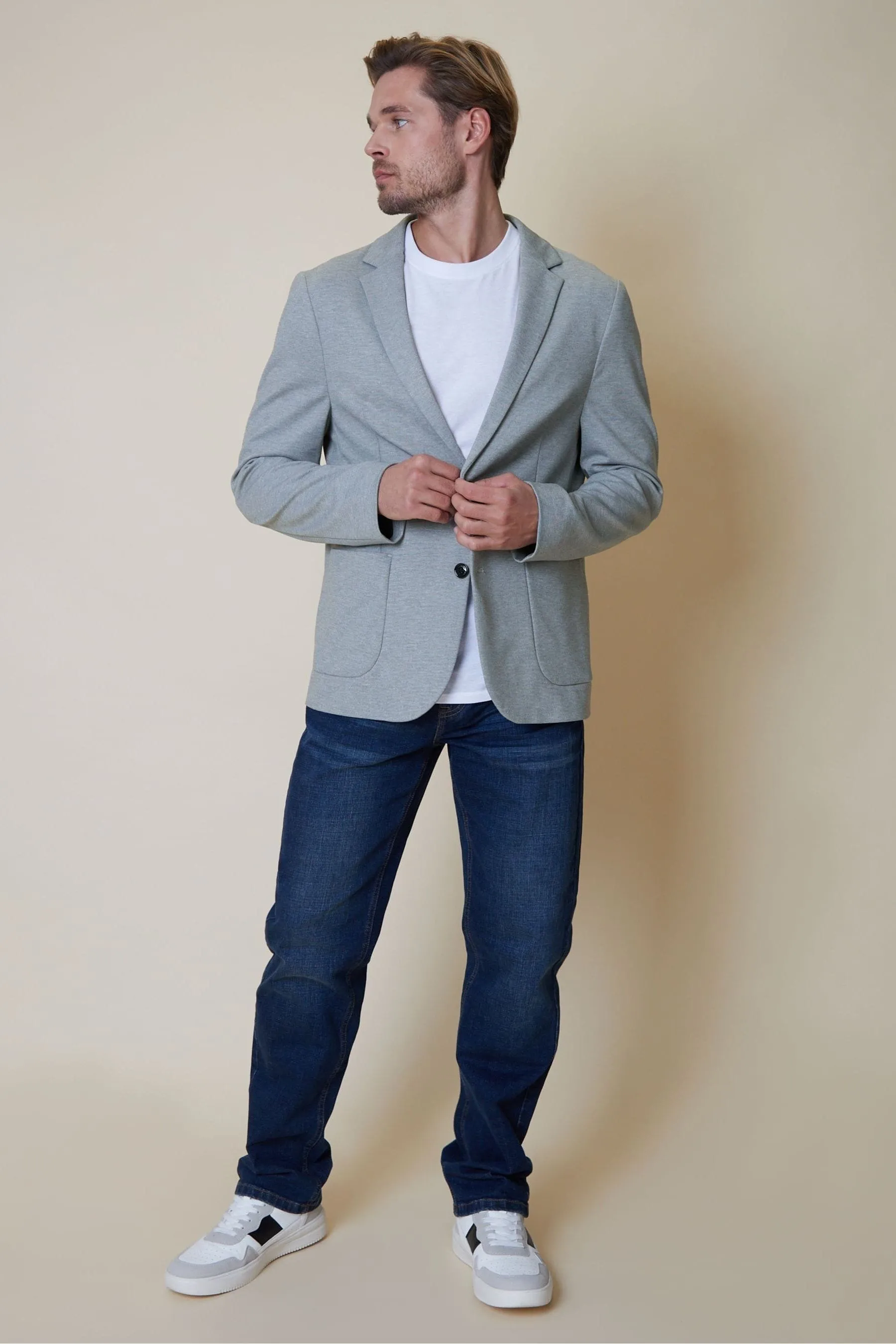Threadbare Luxe - Blazer monopetto in jersey