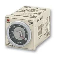 Timer Relay Omron, intervallo 0.05 → 12s, 2 poli, DPDT, Guida DIN