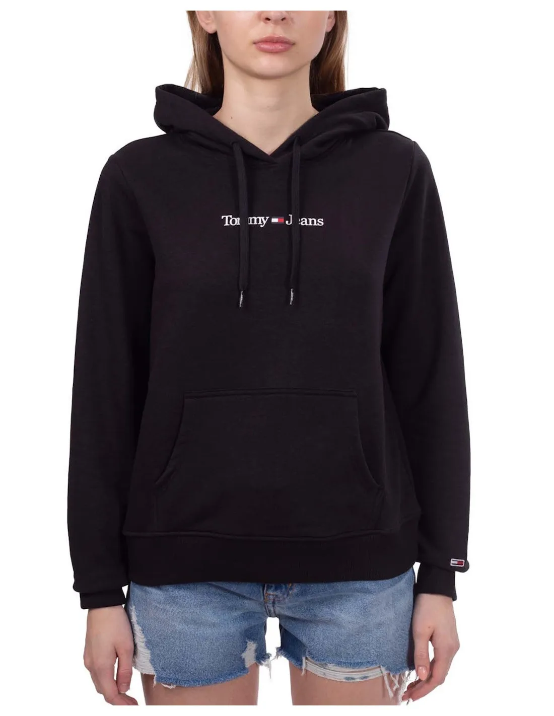 TOMMY JEANS FELPA DONNA,TJW REG SERIF LINEAR