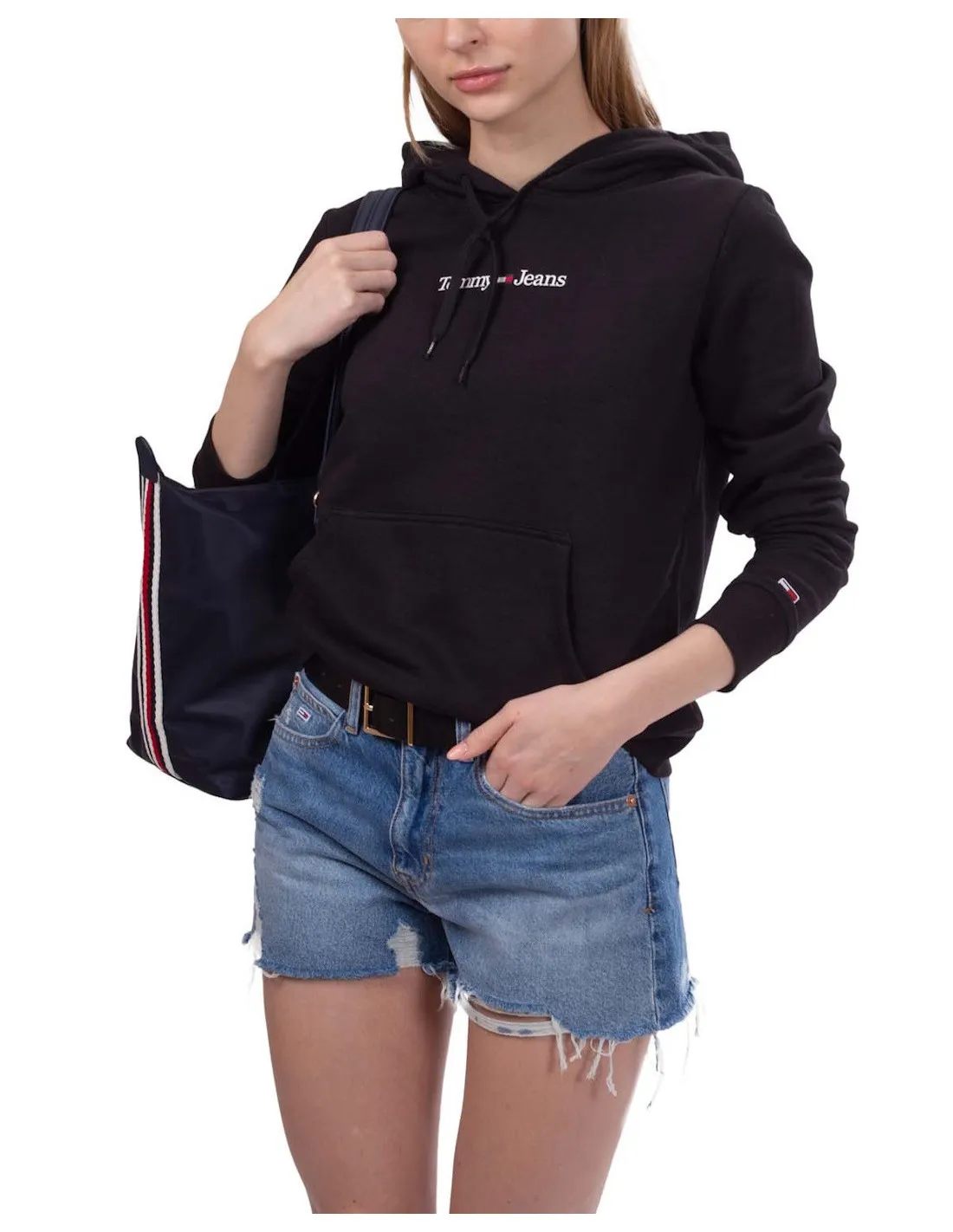 TOMMY JEANS FELPA DONNA,TJW REG SERIF LINEAR