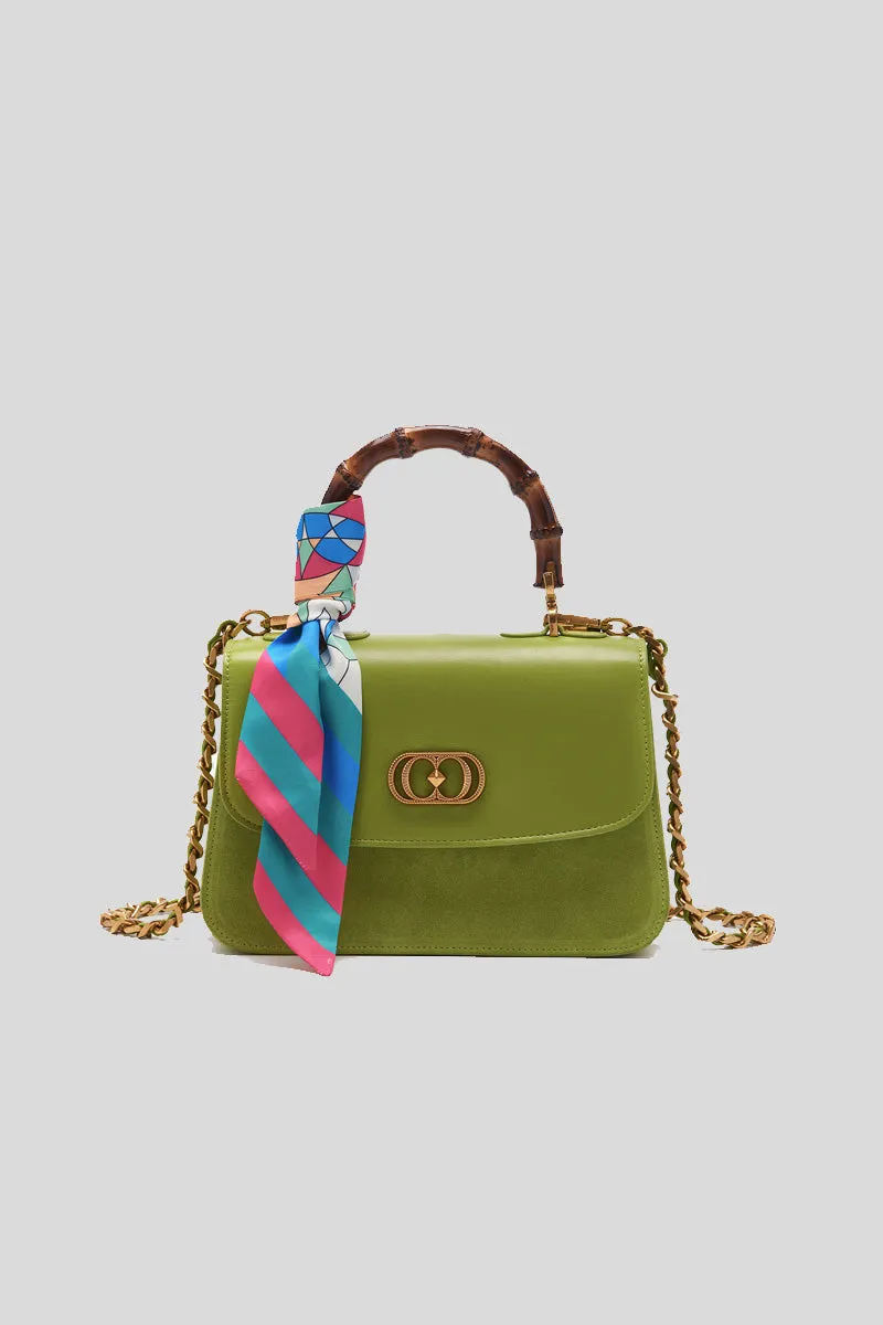 Transition Lolita Med. Hand Bag Leather + Suede - Apple