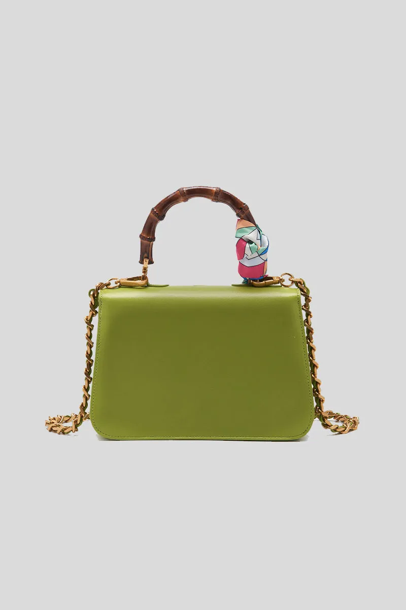 Transition Lolita Med. Hand Bag Leather + Suede - Apple