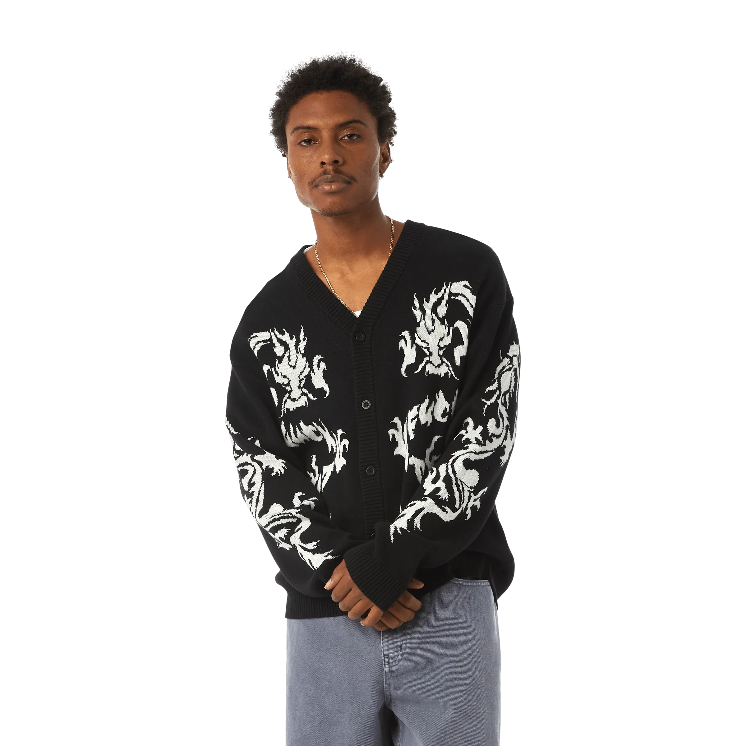 TWIN DRAGON CARDIGAN