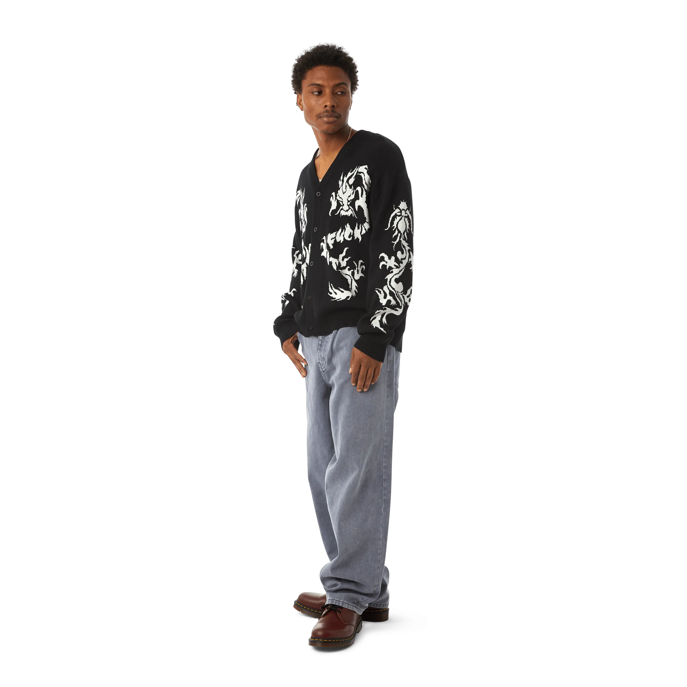 TWIN DRAGON CARDIGAN