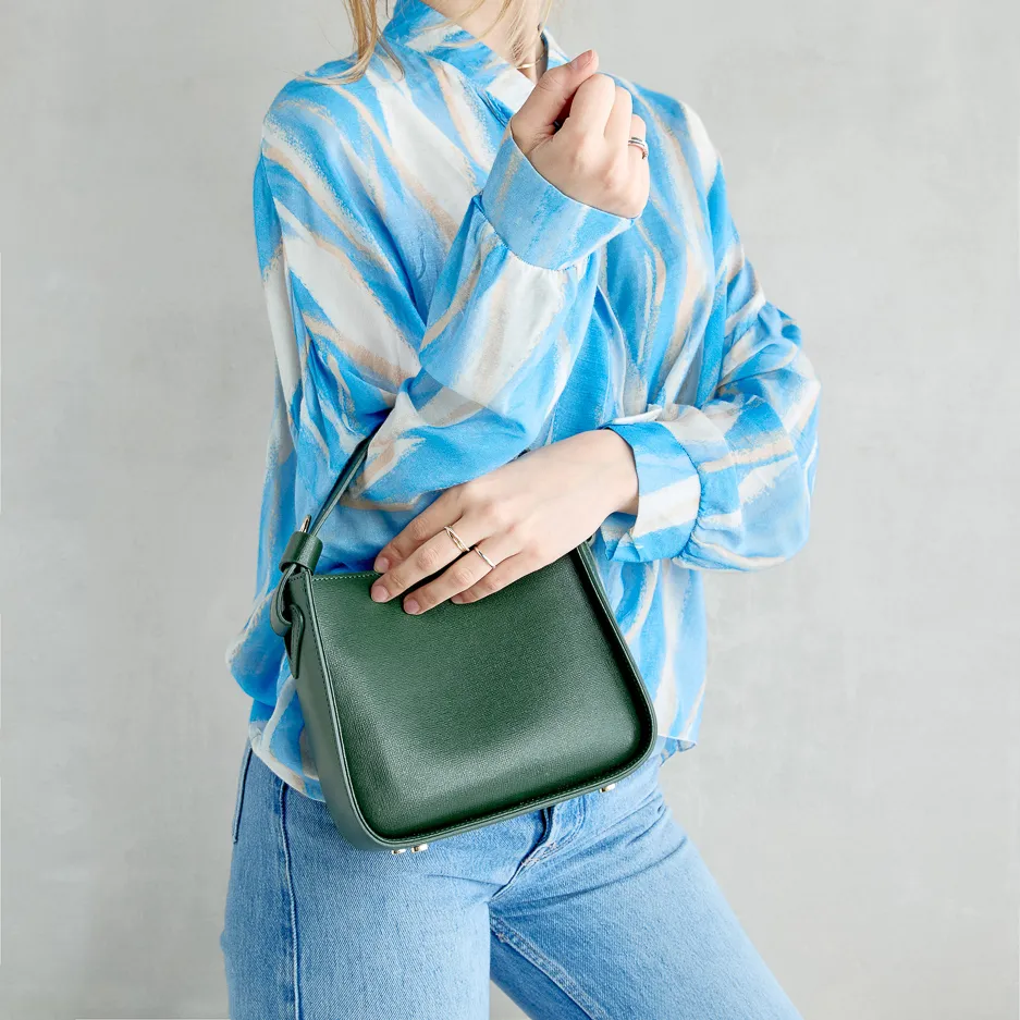 V-Bag Saffiano Verde Scuro