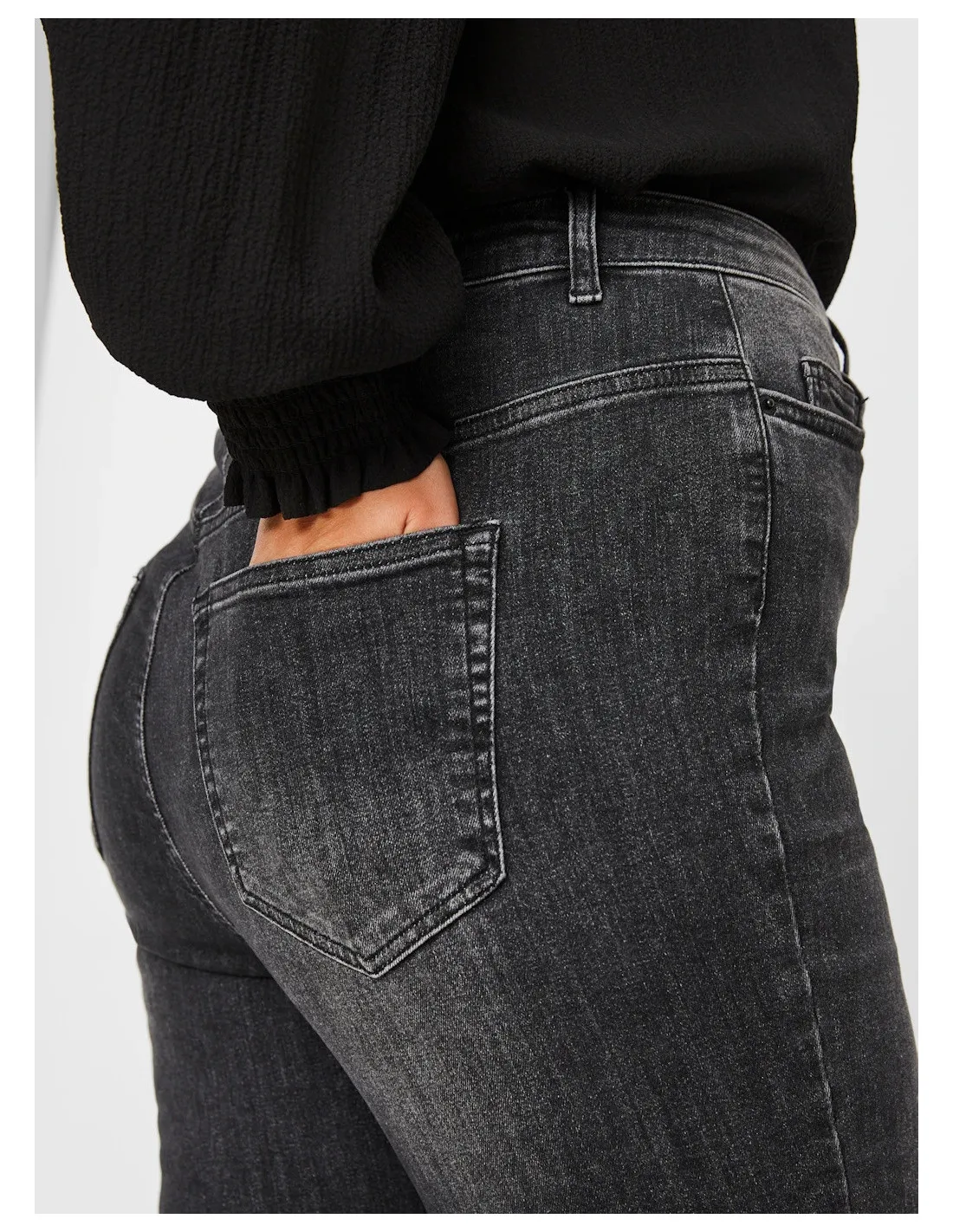 VERO MODA CURVE JEANS DONNA LORA HW SS BL WASH JEA