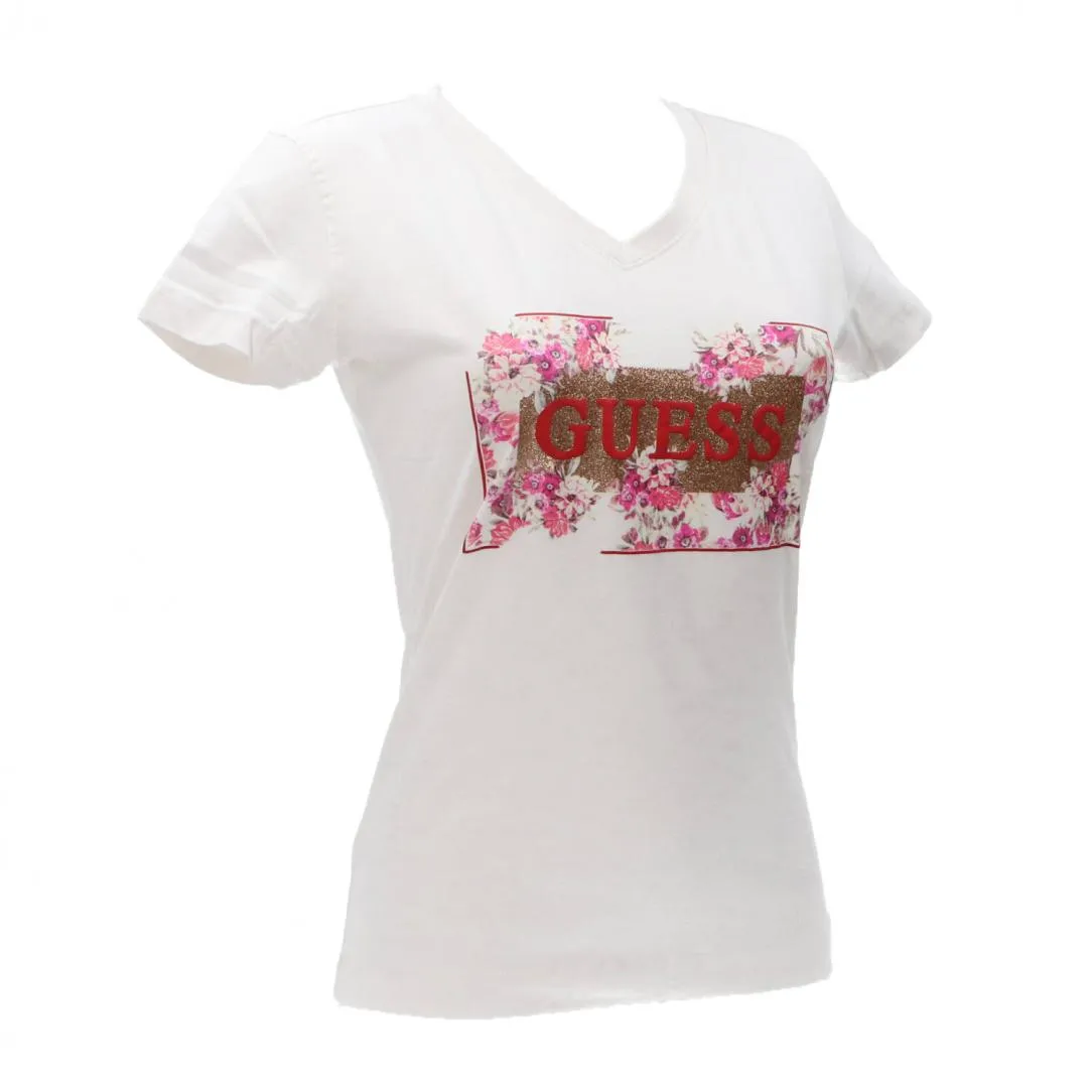 VN LOGO FLOWERS TEE Bianco