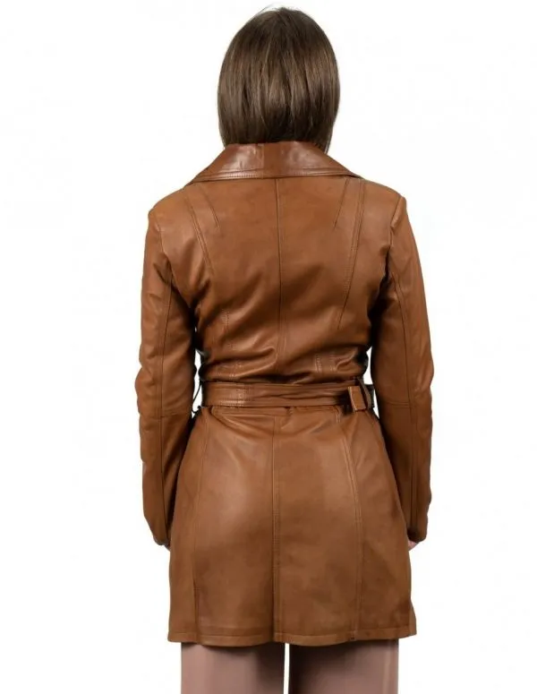 Women's genuine leather coat leather